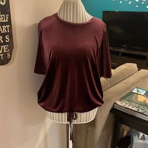 NWT Ann Taylor LOFT Velour Top Size S
